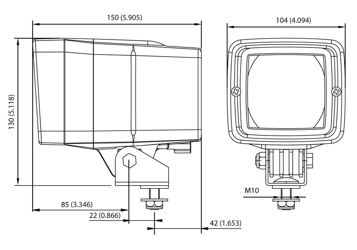 Faro da lavoro Xenon 12/24V
